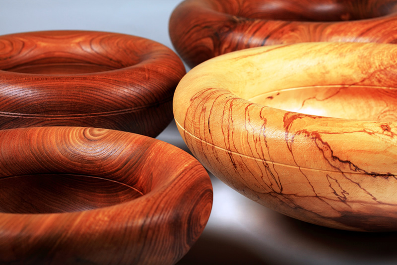 Spalted Sycamore and Elm Bowls